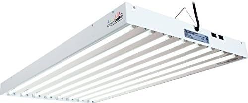 Hydrofarm Agrobrite FLT48 T5 Fluorescent, 4 Foot, 8 Tube Grow Light System, 4-Feet, White | Amazon (US)