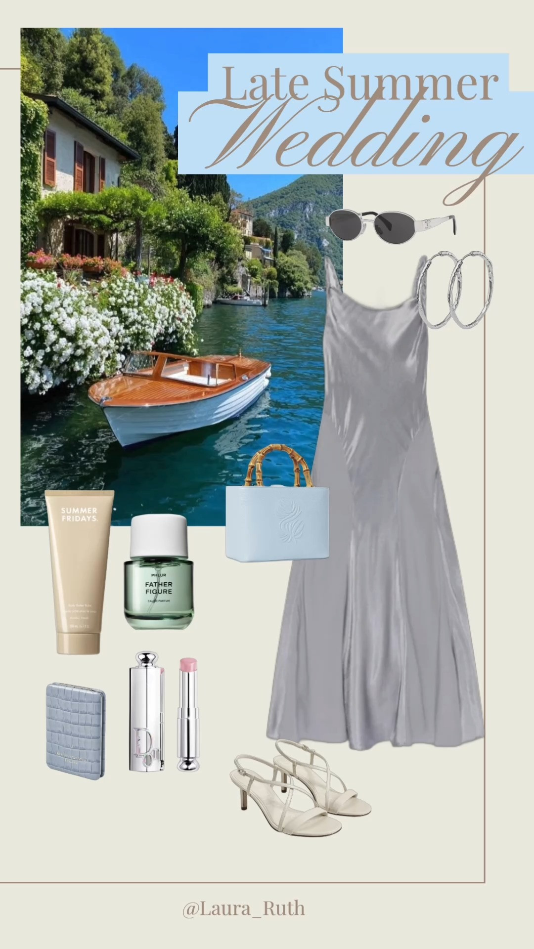 Late Summer Wedding 🌊🤍 The kind of wedding guest wardrobe I’m dreaming about, silky neutrals, delicate silver jewellery, barely-there heels, a mini bag and that effortlessly elegant Italian summer feeling 🇮🇹 wedding guest dress summer

#LTKuk #LTKwedding #LTKdresses