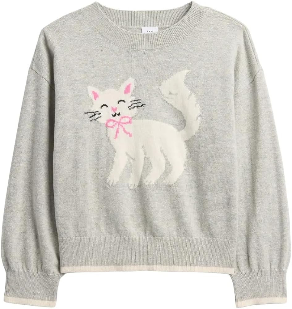 Gap Baby-Girls Cotton Crewneck Sweater | Amazon (US)