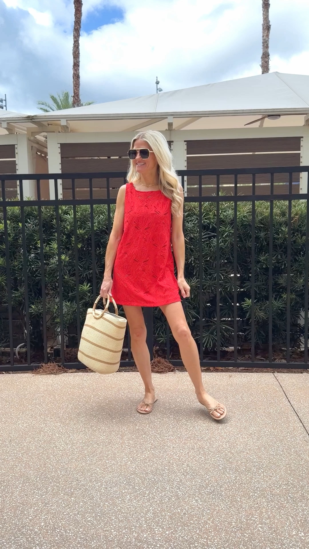 Stretchy and soft bathing suit coverup from Target! Comes in black and cream too. Scoop back and easy to wear. 

#LTKgrwm #LTKSwim #LTKootd