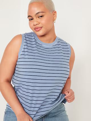 Loose Vintage Sleeveless Crew-Neck Tee for Women | Old Navy (US)