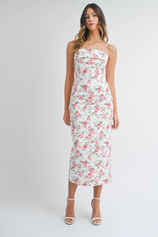 Floral Bodycon Tube Dress | TandyWear