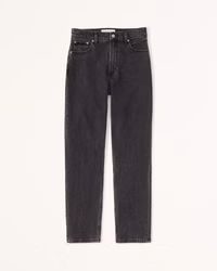 Women's High Rise Mom Jean | Women's Bottoms | Abercrombie.com | Abercrombie & Fitch (US)