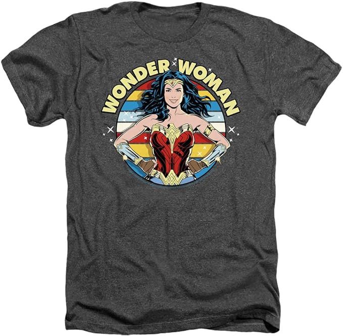 Wonder Woman 84 Neon Beat Unisex Adult Heather T Shirt for Men and Women | Amazon (US)