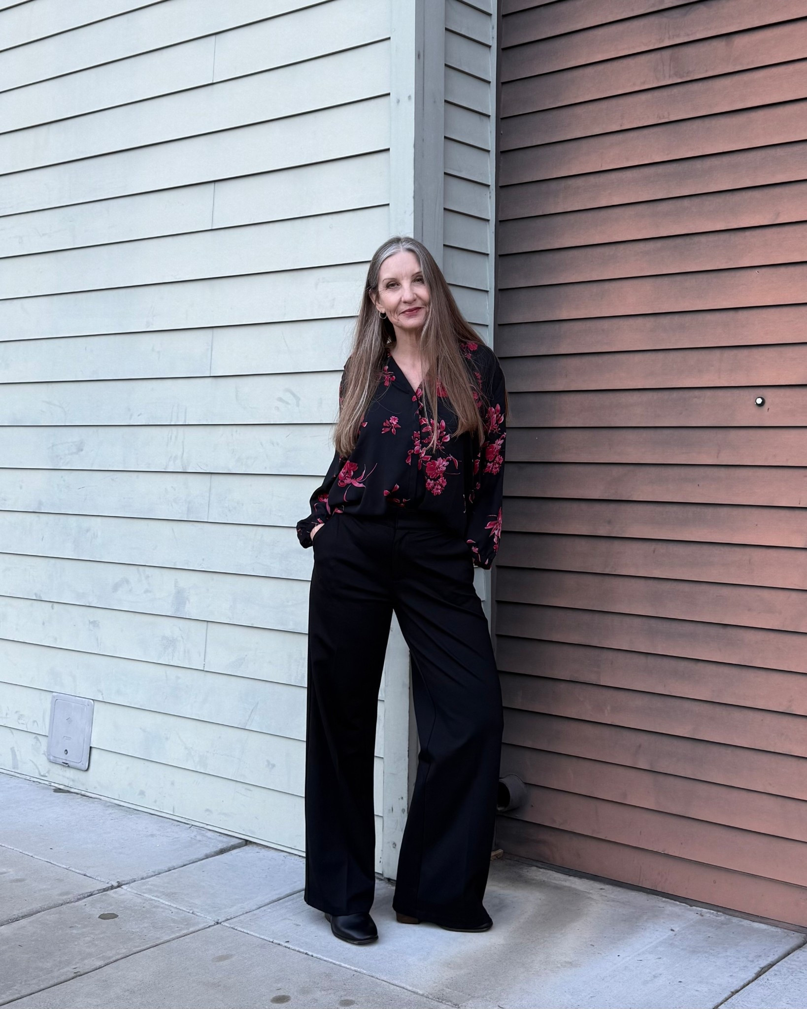 Work ootd, floral blouse, wide leg trousers, comfortable boots. #teacherootd #workootd #floralblouse 🌸❤️🌸❤️🌸

#LTKMidsize #LTKWorkwear #LTKOver40