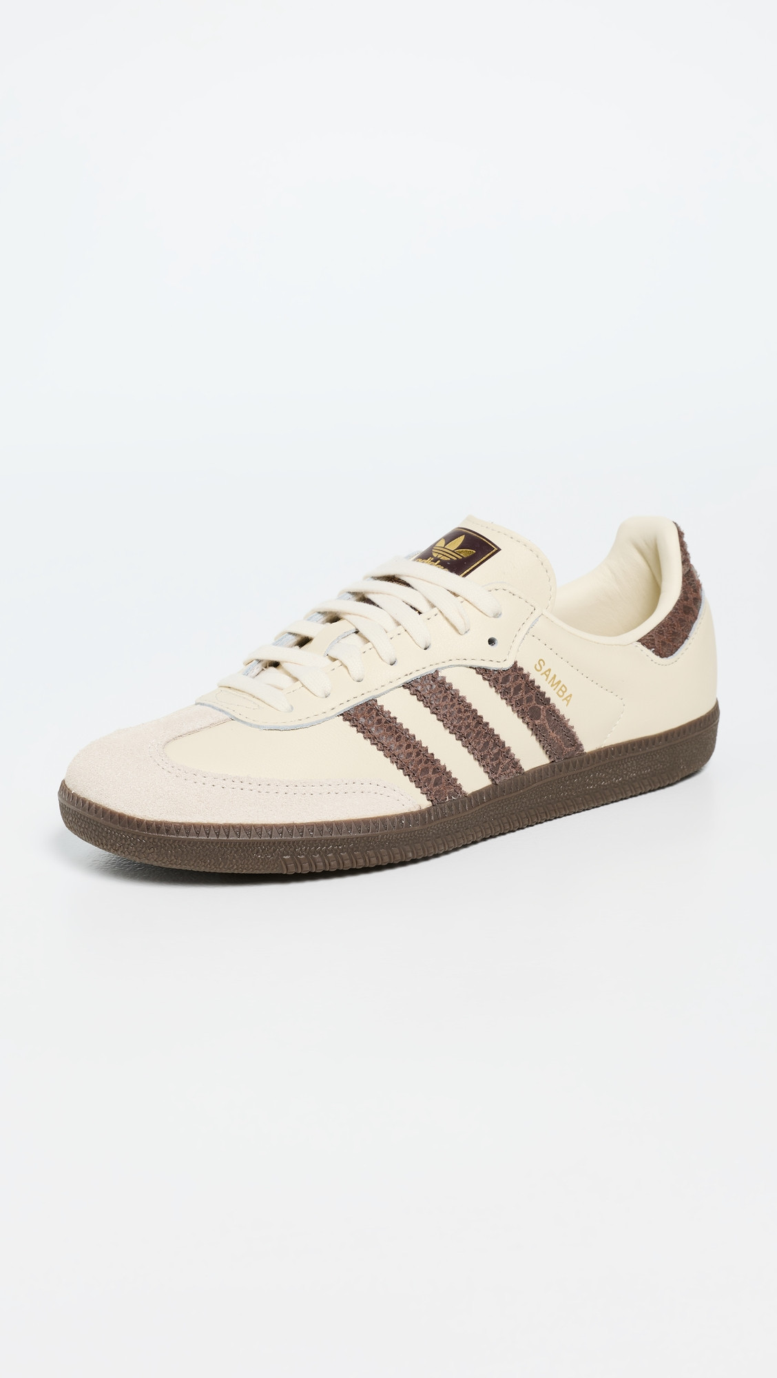 adidas Samba OG Sneakers Cream Wh/Earth Strata/Maroon 10.5 | Shopbop