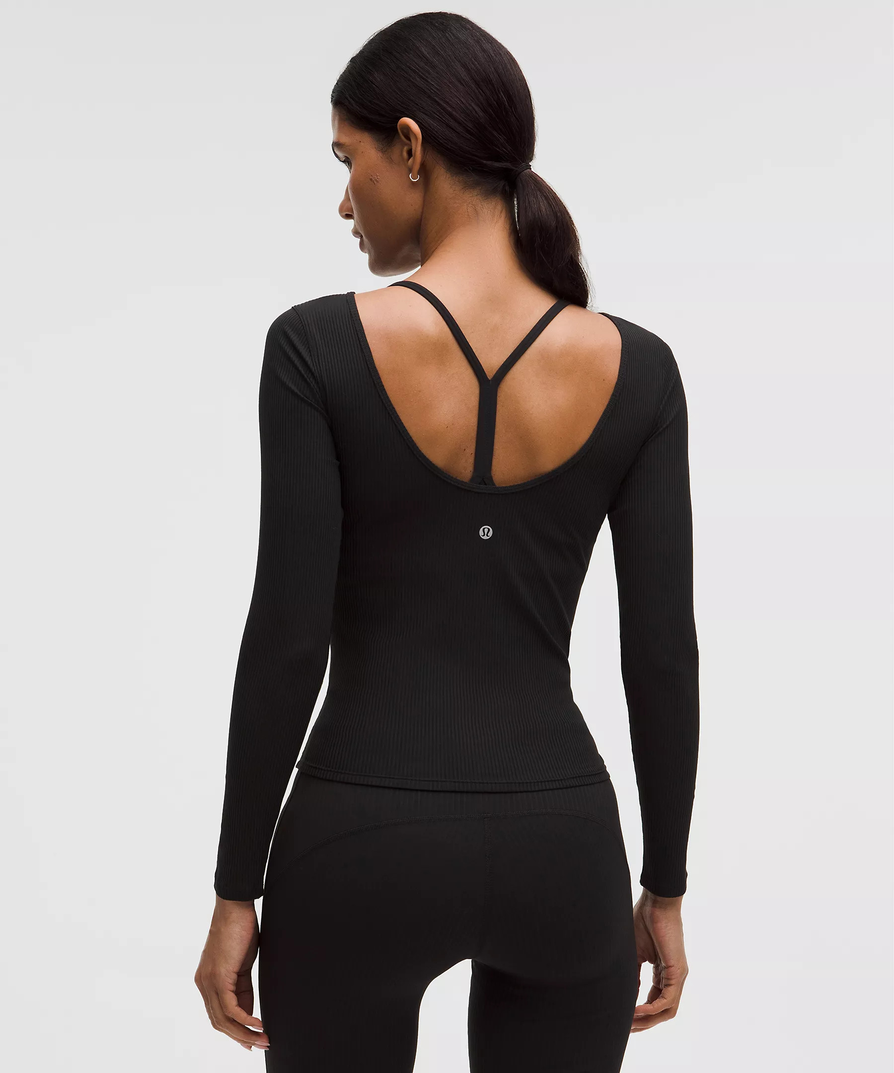 Ribbed Scoop-Back Yoga Long-Sleeve Shirt | lululemon (CA)