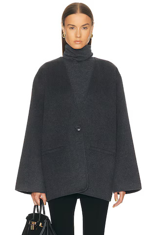 x Coco Ragni Wool Scarf Jacket | FWRD 
