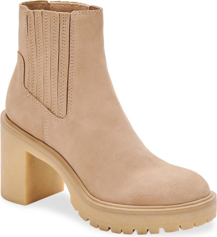 Caster H2O Waterproof Block Heel Bootie | Nordstrom