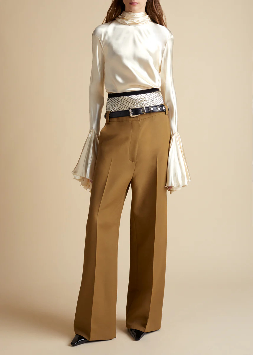 The Ian Pant in Khaki | Khaite