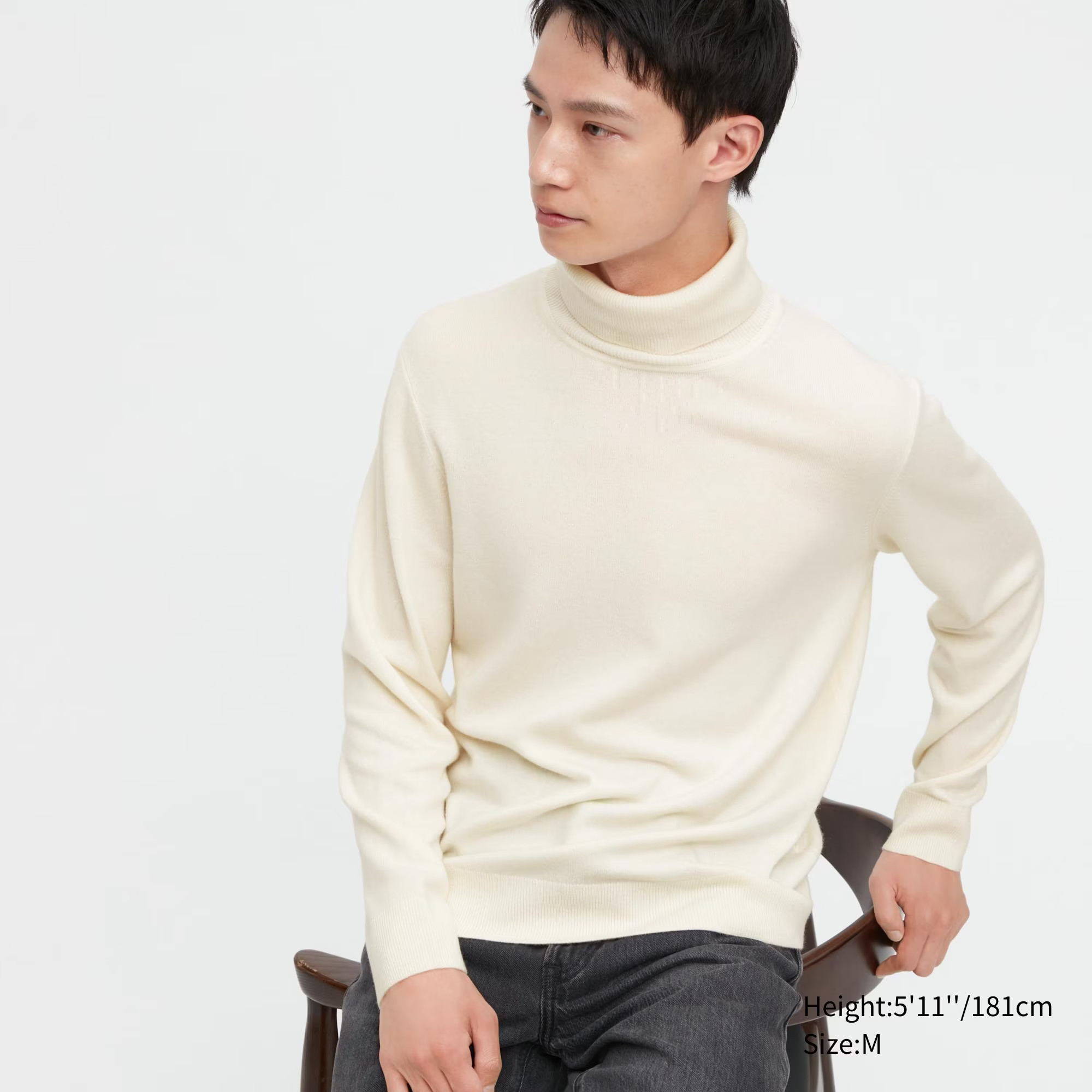 Cashmere Turtleneck Long-Sleeve Sweater | UNIQLO (US)