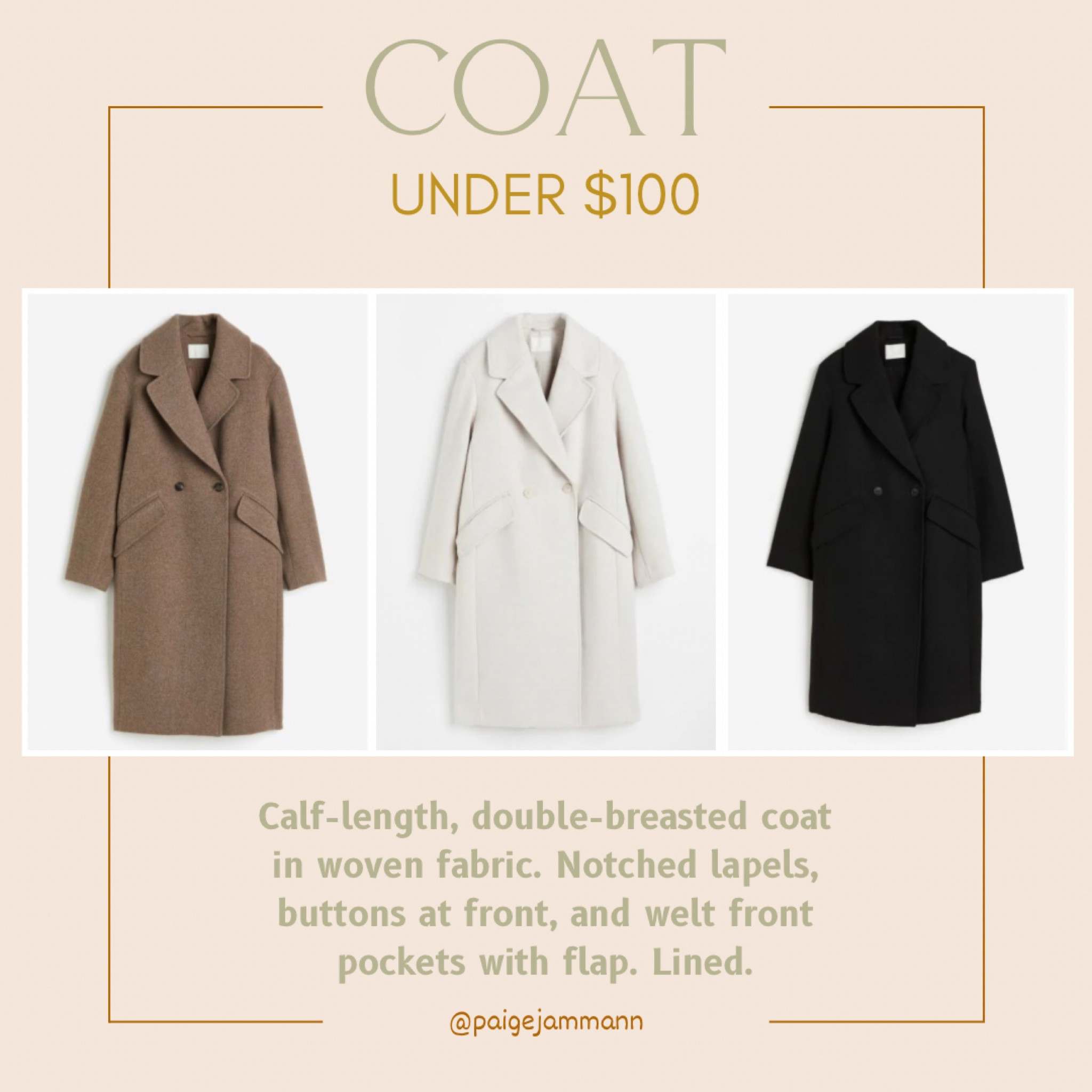 Coat under $100, jacket under $100, winter coat under $100, winter jacket under $100, double breast jacket, double breast coat, double breast coat under $100

#LTKfindsunder100 #LTKworkwear #LTKSeasonal