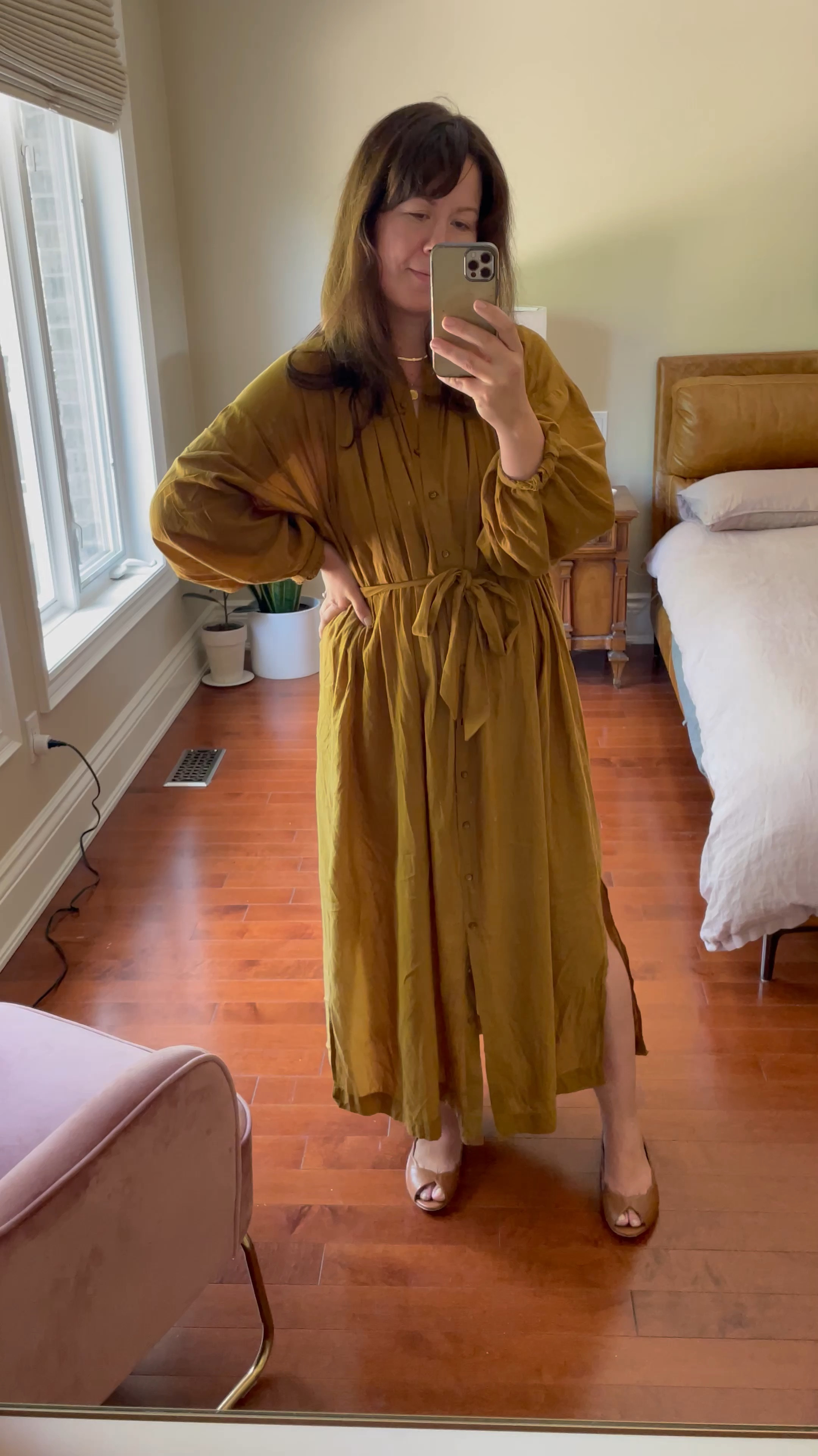 This shirt dress is such a classic and super comfy to wear for everyday. #maxidress #falldress 

#LTKworkwear #LTKSeasonal #LTKstyletip