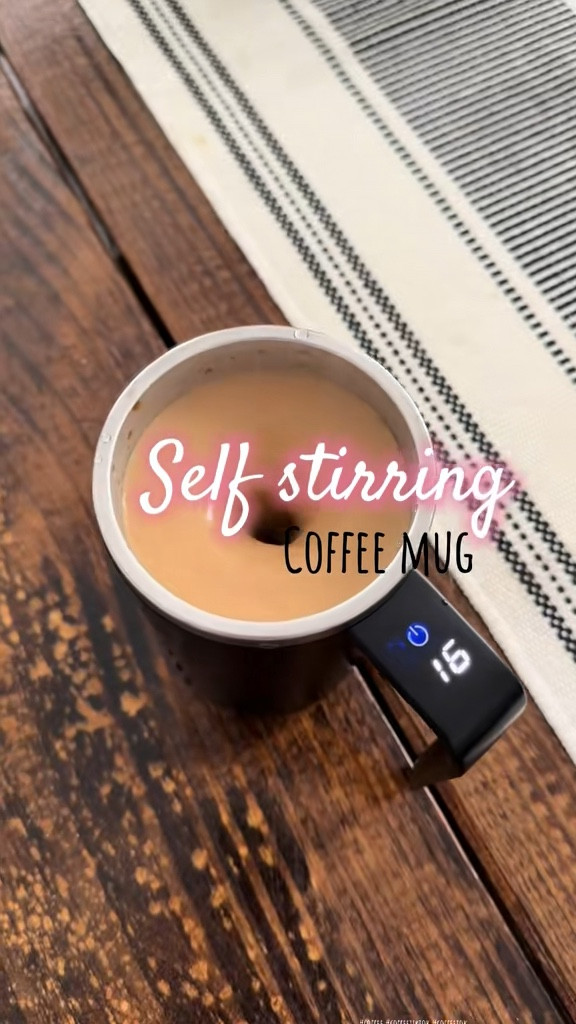 Self stirring coffee mug with temperature display!

#LTKHome #LTKFindsUnder50 #LTKFamily
