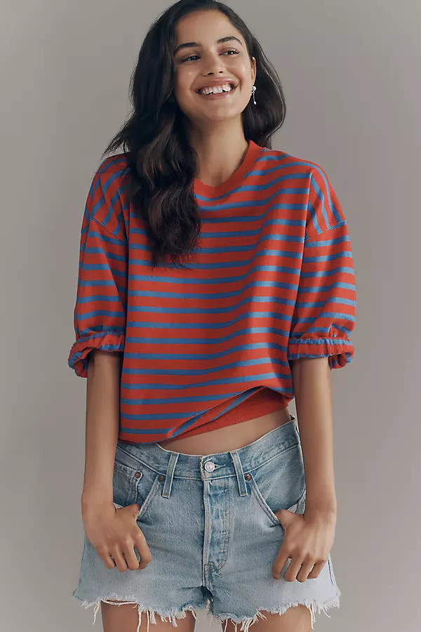 Clare V. 100% Cotton Fleece Oversized Sweatshirt | Anthropologie (US)