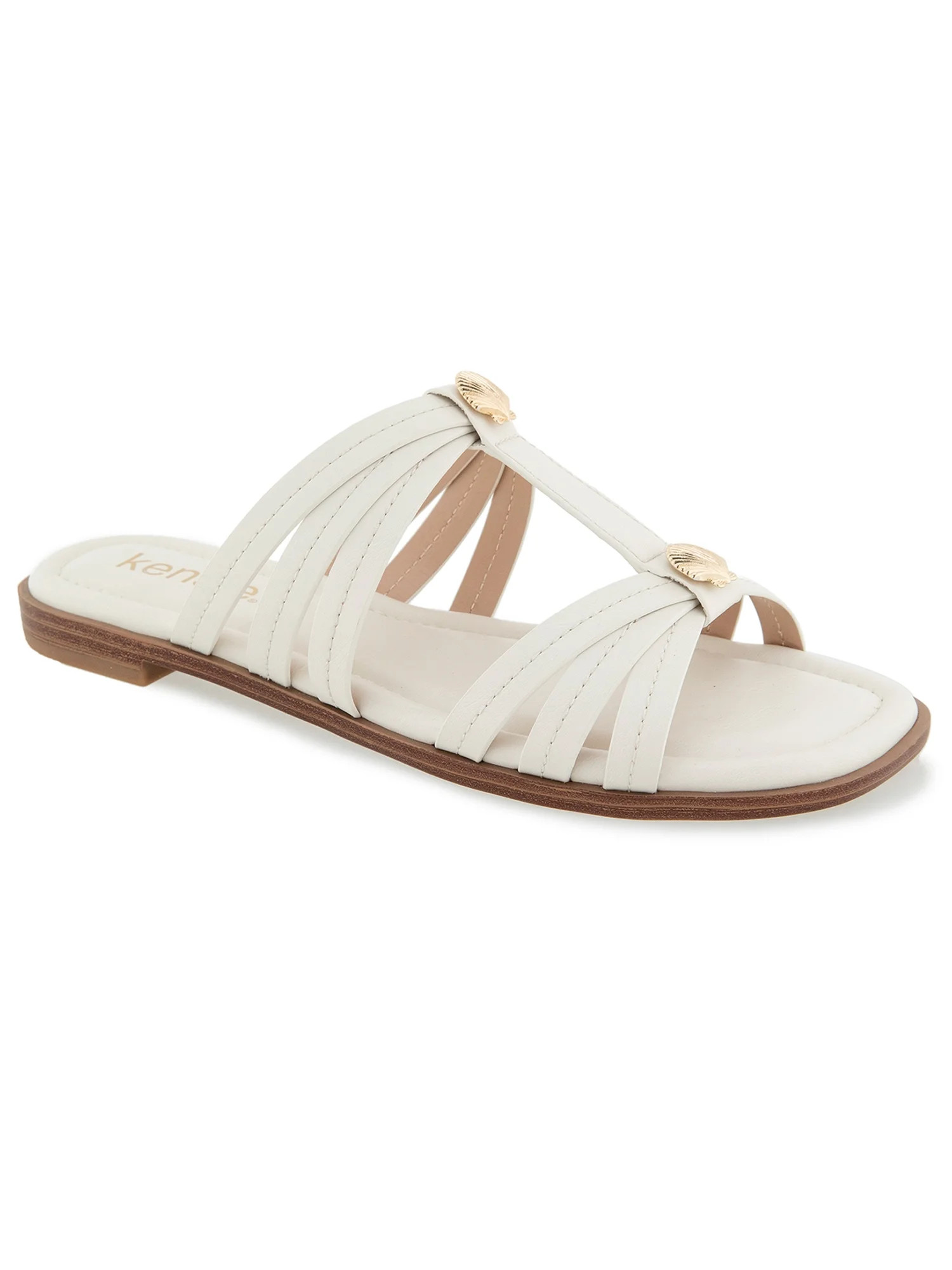 Kensie Women's Rallow Shell Strappy Slide Sandal - Walmart.com | Walmart (US)