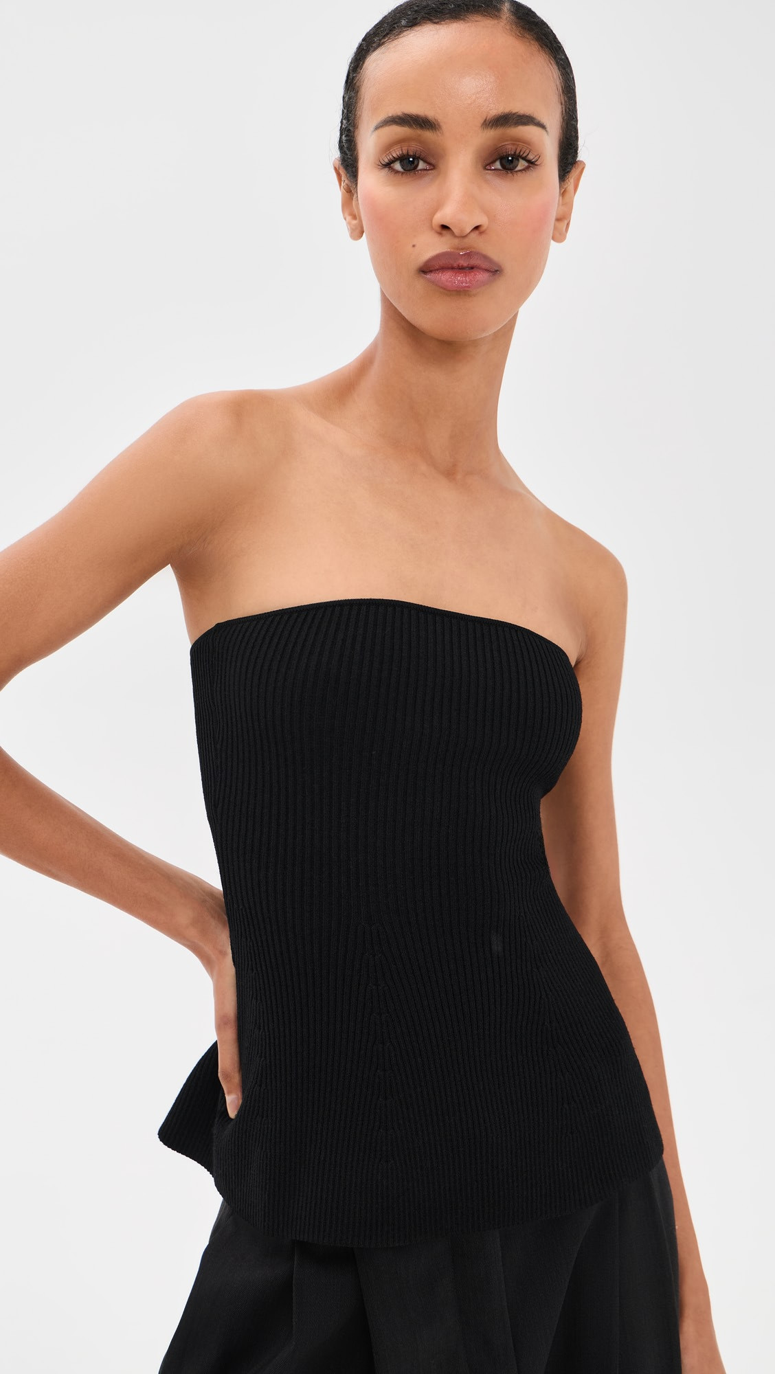 The Soire Strapless Top in Black | Shopbop