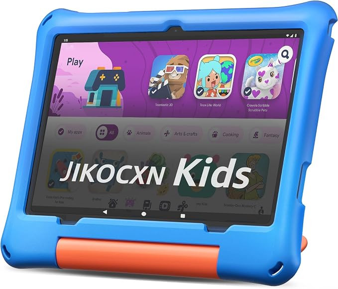 JIKOCXN Kids Tablet, Android 16 Tablet for Kids 10 inch Octa-Core with Case, 24GB RAM 64GB ROM 1T... | Amazon (US)