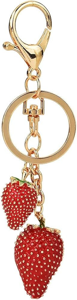 Cute Strawberry Keychain,Bag Charms, Handbag Charms for Purses，Key Chains Accessories Decor for... | Amazon (US)