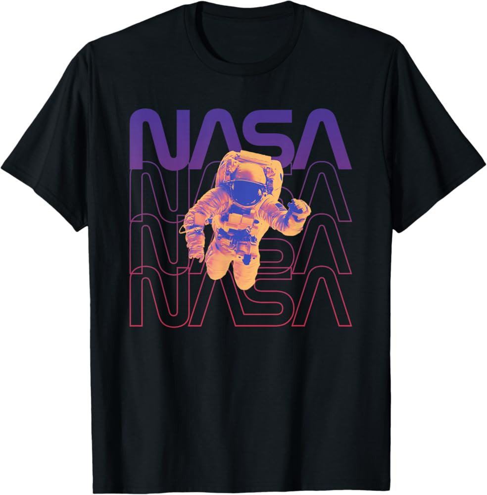 Floating in Space NASA tee Occupy Mars Astronaut in Space T-Shirt | Amazon (US)