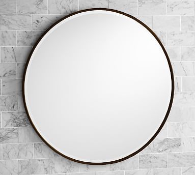 Vintage Round Mirror with D-Ring Mount | Pottery Barn (US)