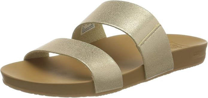 Reef Womens Sandals Vista | Vegan Leather Slides for Women With Cushion Bounce Footbed | Amazon (US)