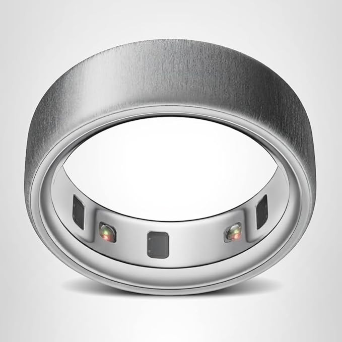 Oura Ring 4 - Brushed Silver - Size 11 - Size Before You Buy | Amazon (US)