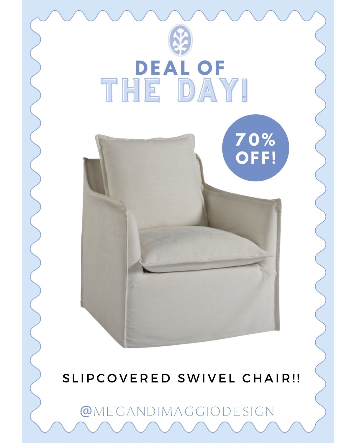 CANT believe this designer slipcovered swivel chair is now 70% OFF!! My guess is low stock so if you love, snag a pair!! 😍🙌🏻

#LTKHome #LTKSaleAlert