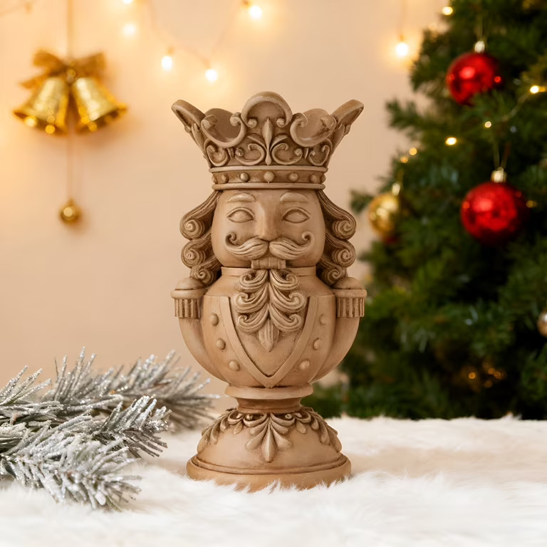 ACDANC 2026 New 7.9" Nutcracker Christmas Decor,Vintage Resin Christmas Pillar Candle Holder for ... | Walmart (US)