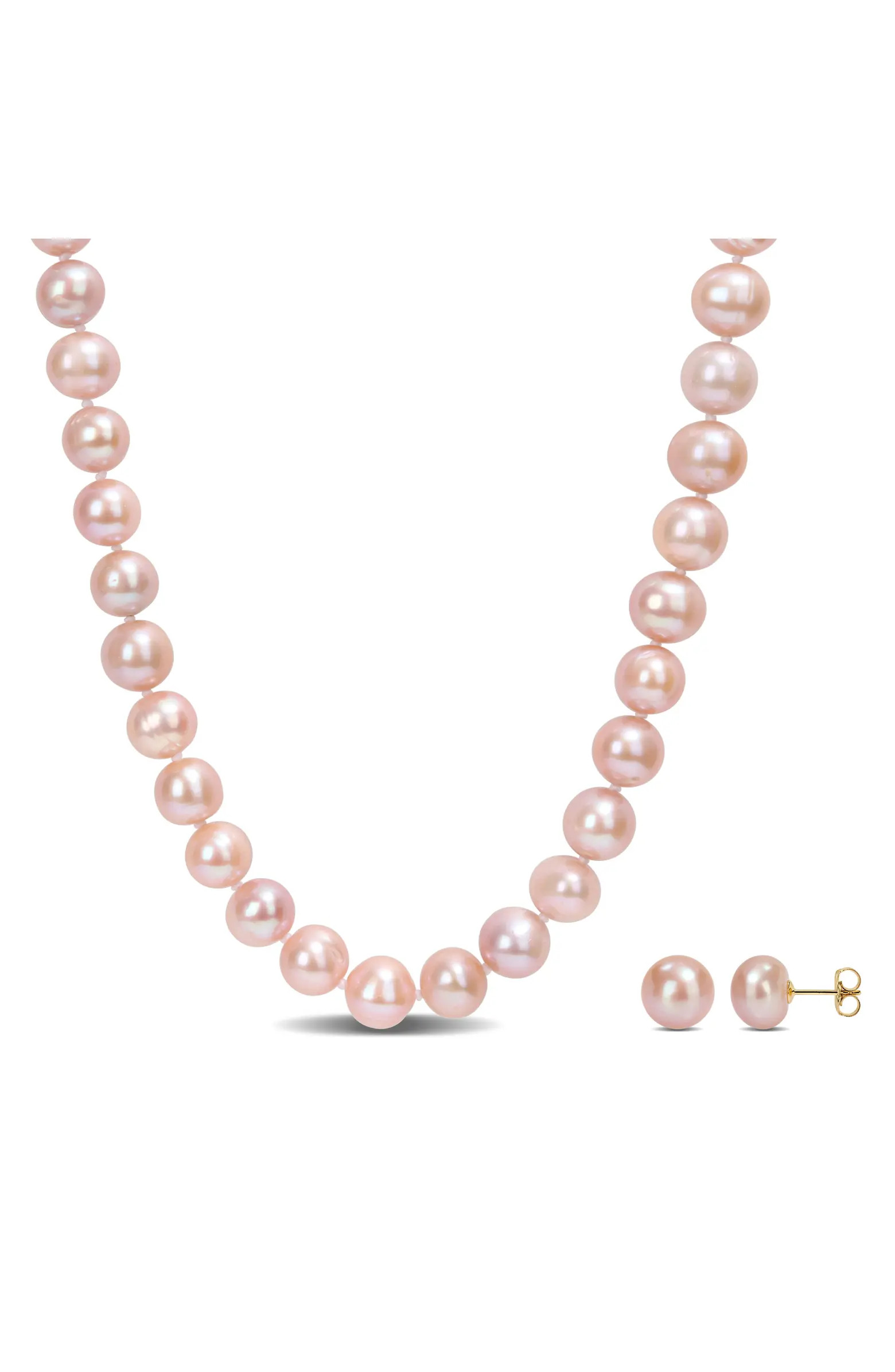 Julianna B. 2-Piece Set Cultured Pearl Necklace & Earrings 14k | Nordstrom | Nordstrom