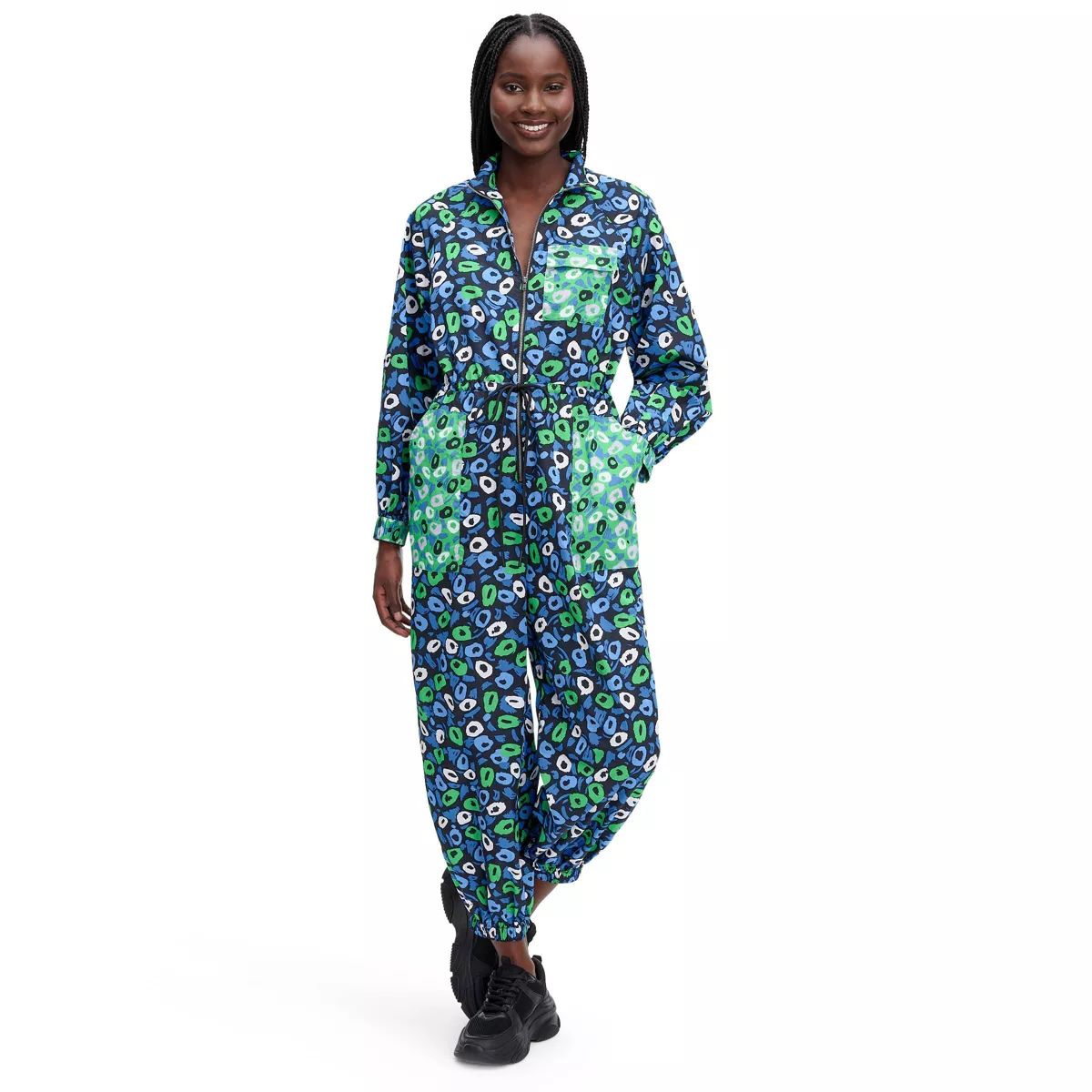 Women's Nylon Jazz Dot Green Sports Jumpsuit - DVF for Target | Target