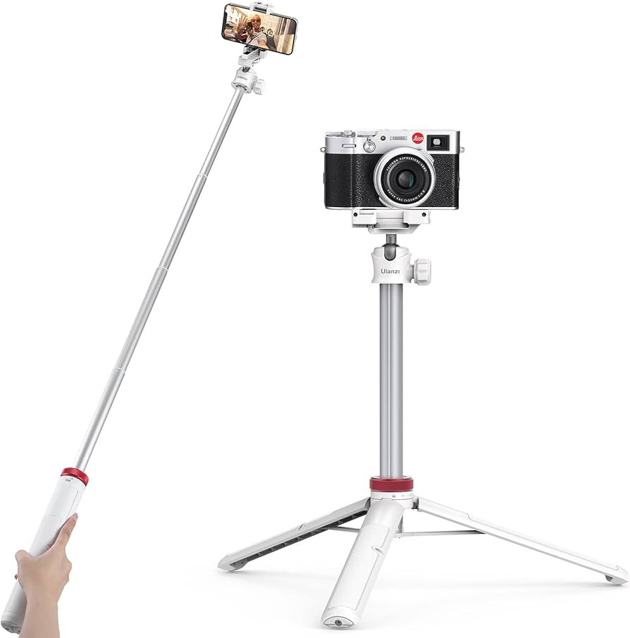 ULANZI MT-44 Extendable Phone Tripod, 59" Selfie Stick Phone Vlog Tripod Stand with 2 in 1 Phone ... | Amazon (US)