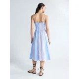 Free Assembly Women's and Women's Plus Sleeveless Cotton Panel Midi Dress, Sizes XS-4X | Walmart (US)