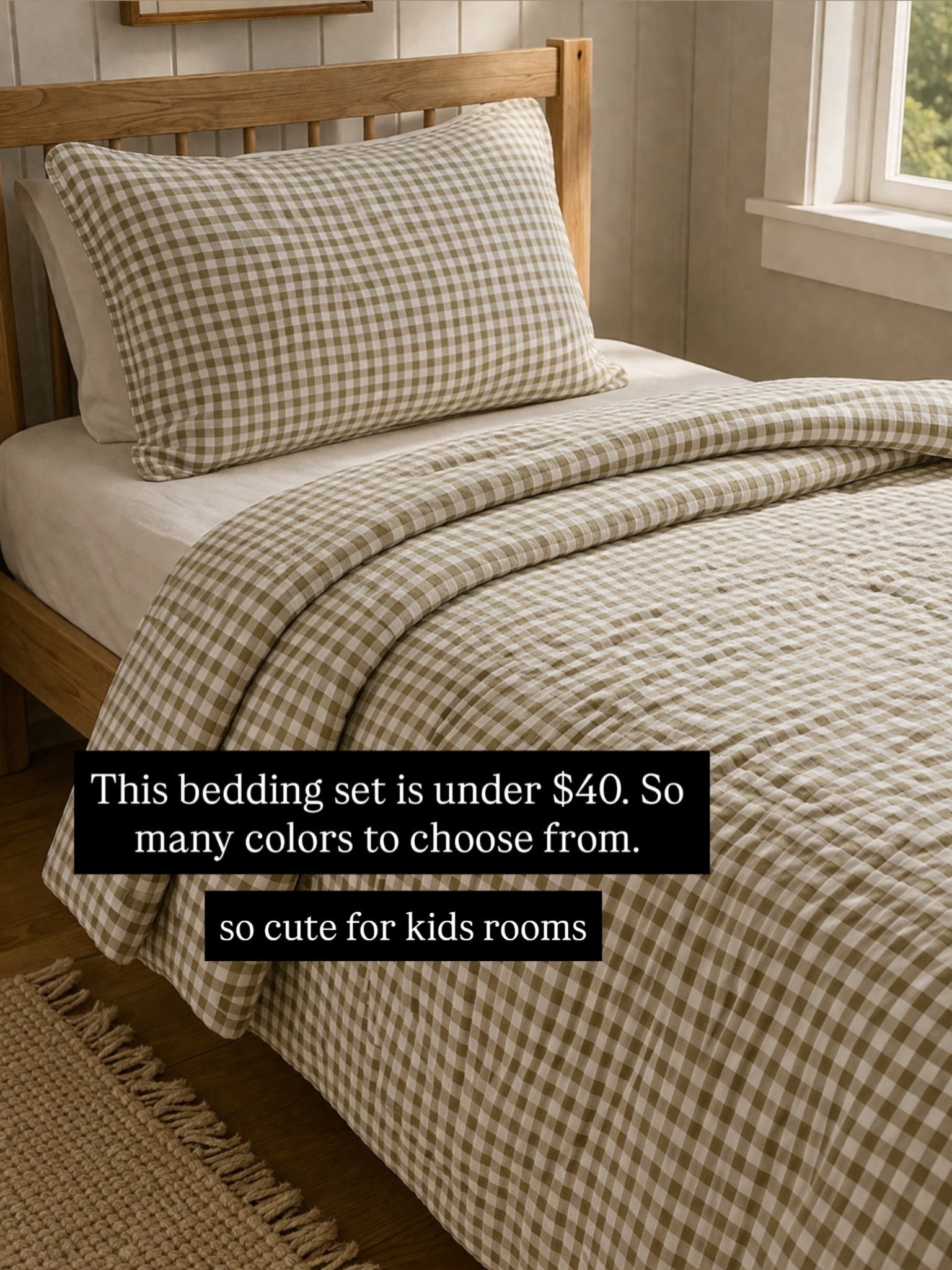 I’ve been loving gingham lately. This color is so nice - also love the light pink 😍


kids room, inspo, bedding, comforter, bedroom, kids bed

#LTKKids #LTKHome