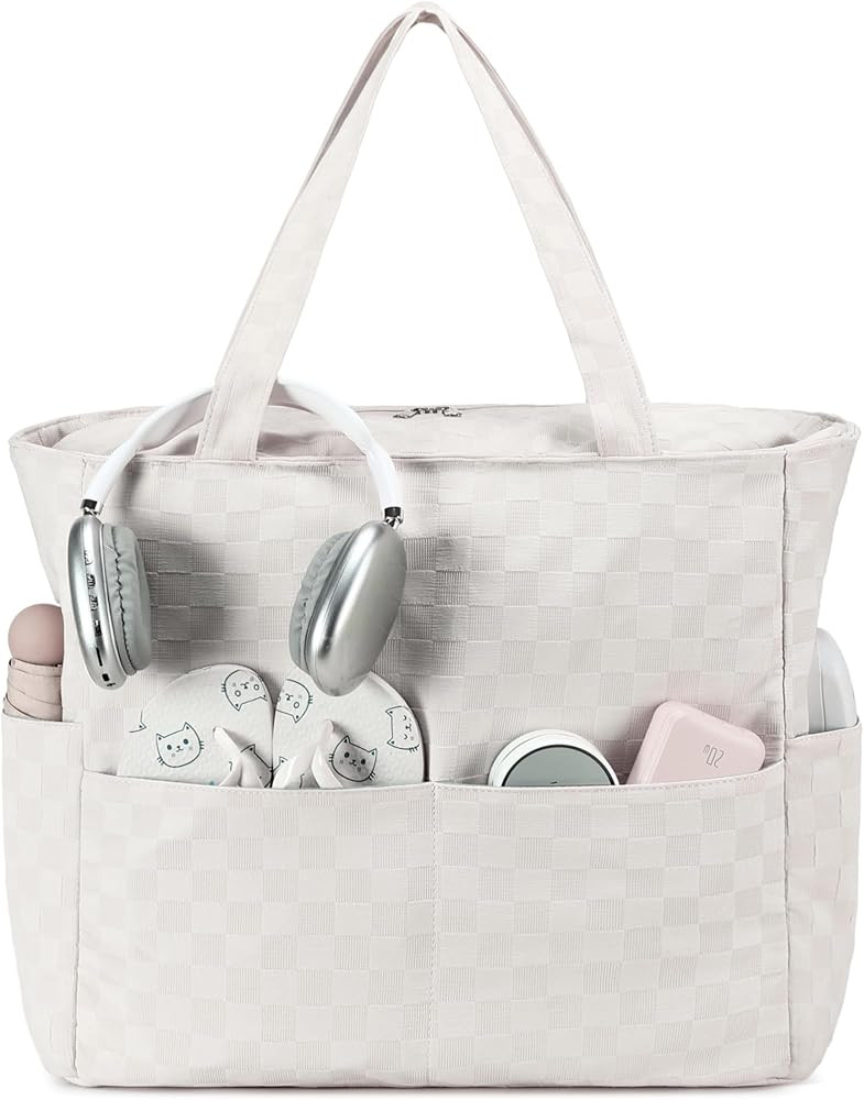 Waterproof Beach Tote Pool Bags for Women Ladies Extra Large Gym Tote Carry On Bag With Wet Compa... | Amazon (US)