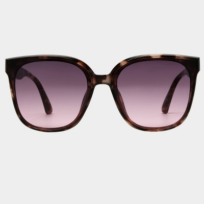 Women's Plastic Square Sunglasses with Gradient Lenses - Universal Thread™ Tortoise | Target