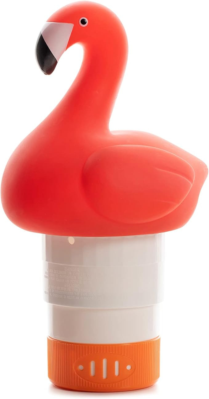 XY-WQ Chlorine Floater, Floating Pool Chlorine Dispenser (Flamingo), Fits 1 and 3 Inch Tablets fo... | Amazon (US)