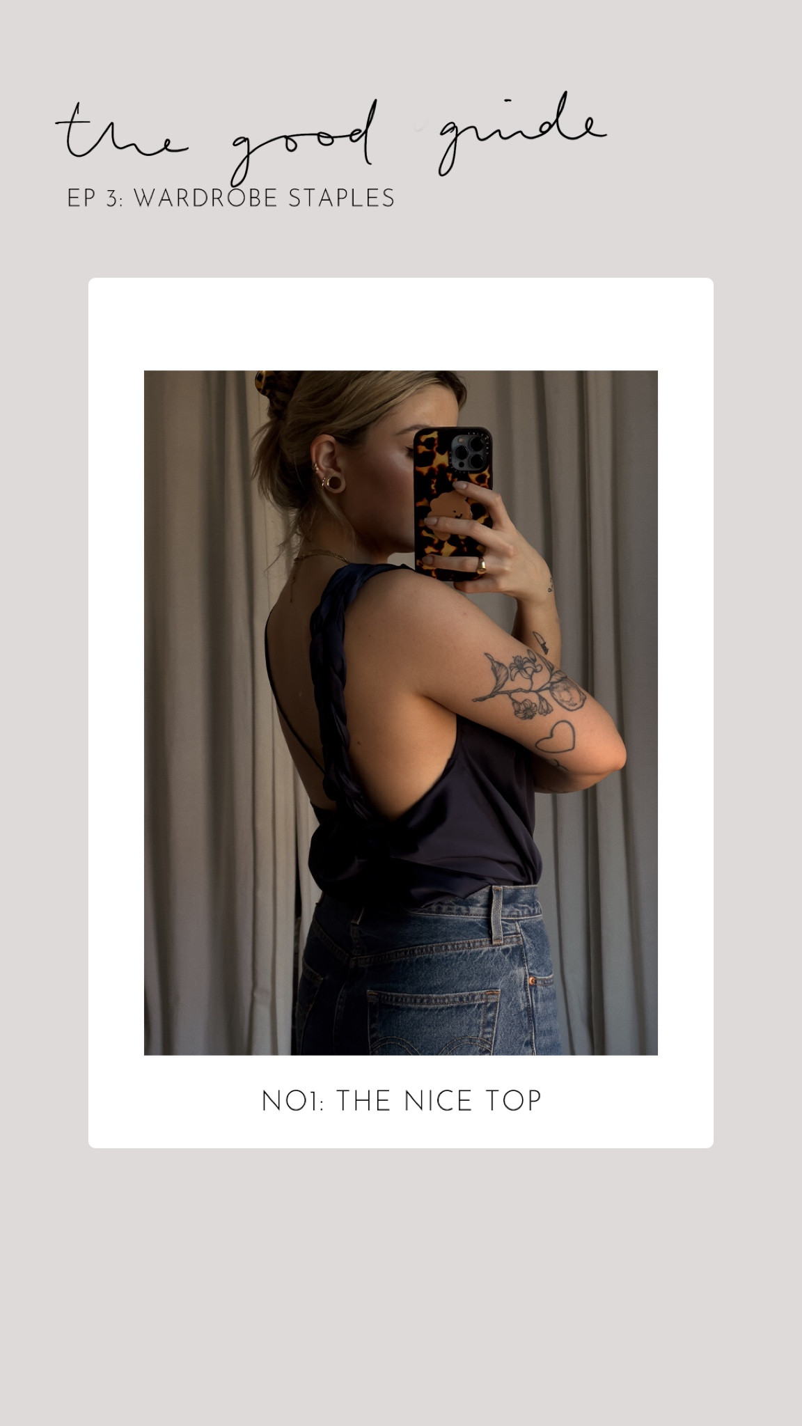 TGG EP 3: wardrobe staples
Nice tops