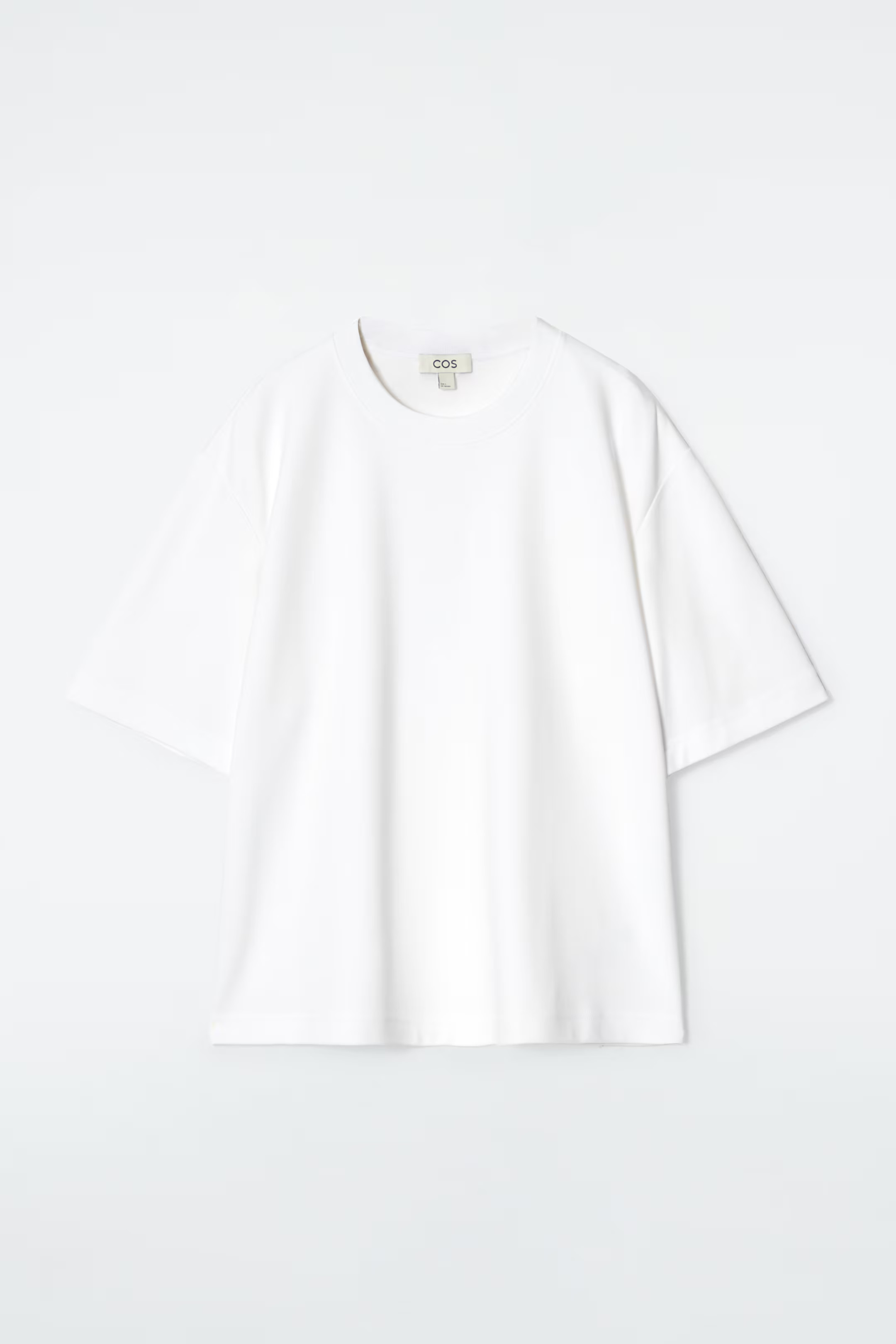 BAWEŁNIANY T-SHIRT OVERSIZE - BIAŁY | COS PL | COS (EU)