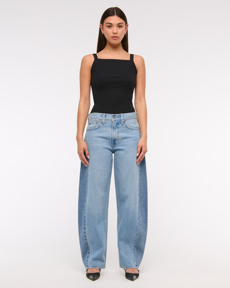 Women's Mid Rise Barrel Jean | Women's Bottoms | Abercrombie.com | Abercrombie & Fitch (US)