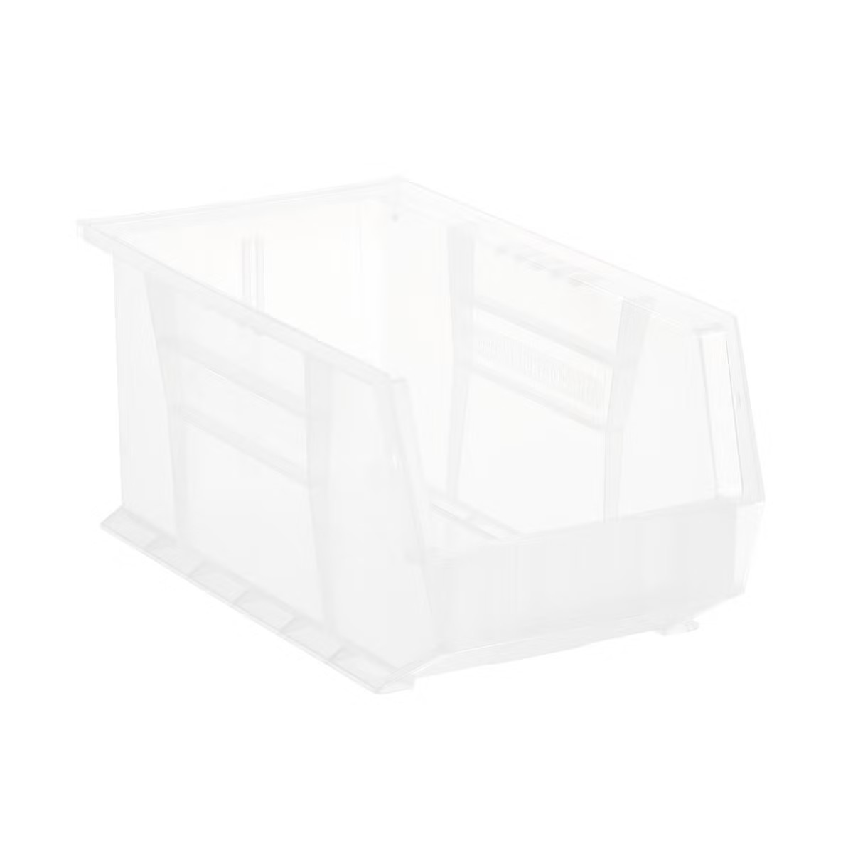 Medium Stackable Plastic Utility Bin Clear | The Container Store
