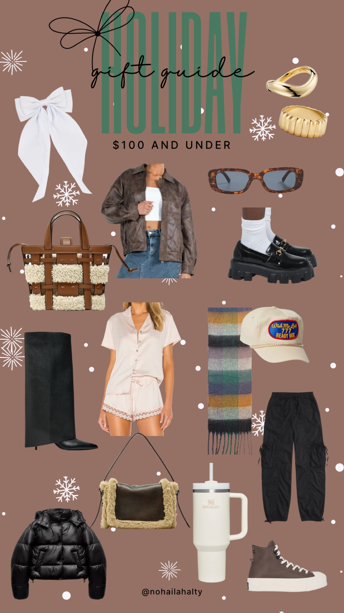 2023 Holiday Gift Guide
✨ $100 and Under for Her✨

Unlinkable - ZARA:
CROPPED HOODED QUILTED ANORAK Black | 5071/801
CUTWORK MINI TOTE | 6810/210
FAUX SHEARLING CROSSBODY BAG | 6435/210
HEELED GAITER BOOTS | 3019/210

#LTKSeasonal #LTKGiftGuide #LTKHoliday