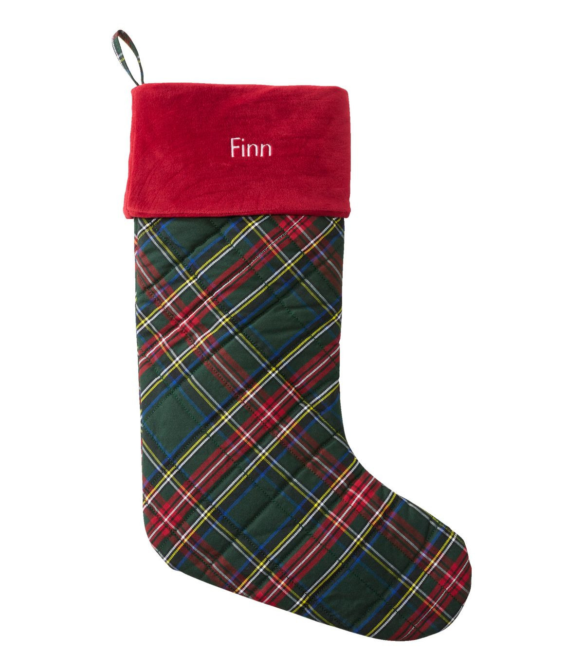 Tartan Velvet Stocking | L.L. Bean