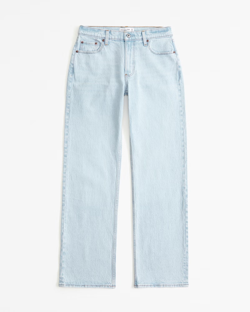 Abercrombie & Fitch Women's Low Rise Baggy Jean in Light - Size 26 SHORT | Abercrombie & Fitch (US)
