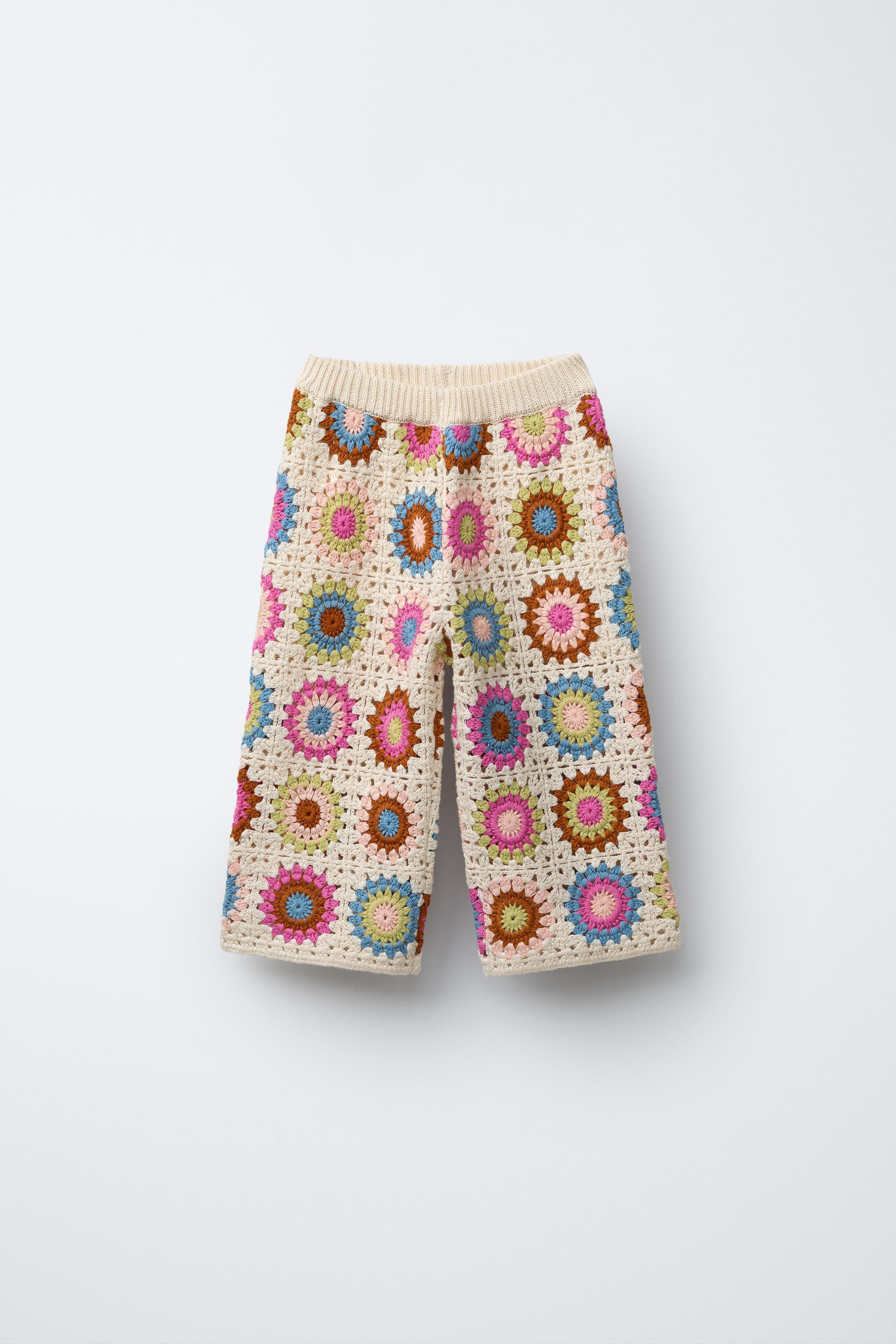 CROCHET KNIT PANTS | Zara US