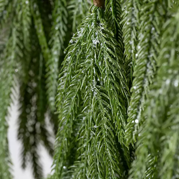 Frosted Norfolk Pine Natural Touch Garland, 5 ft. | Kirklands