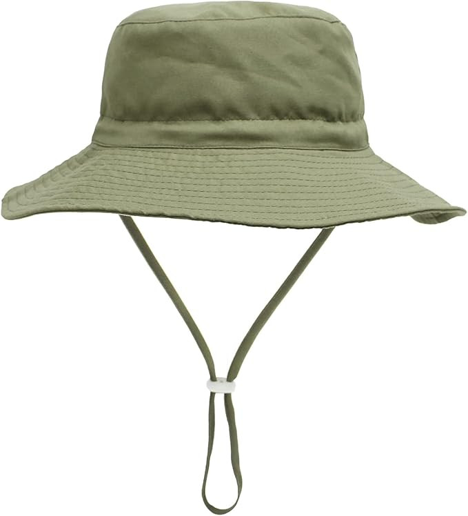 Baby Sun Hat Toddler Beach Swim Hats UPF 50+ Summer Bucket Hat Kids Infant Wide Brim Adjustable S... | Amazon (US)