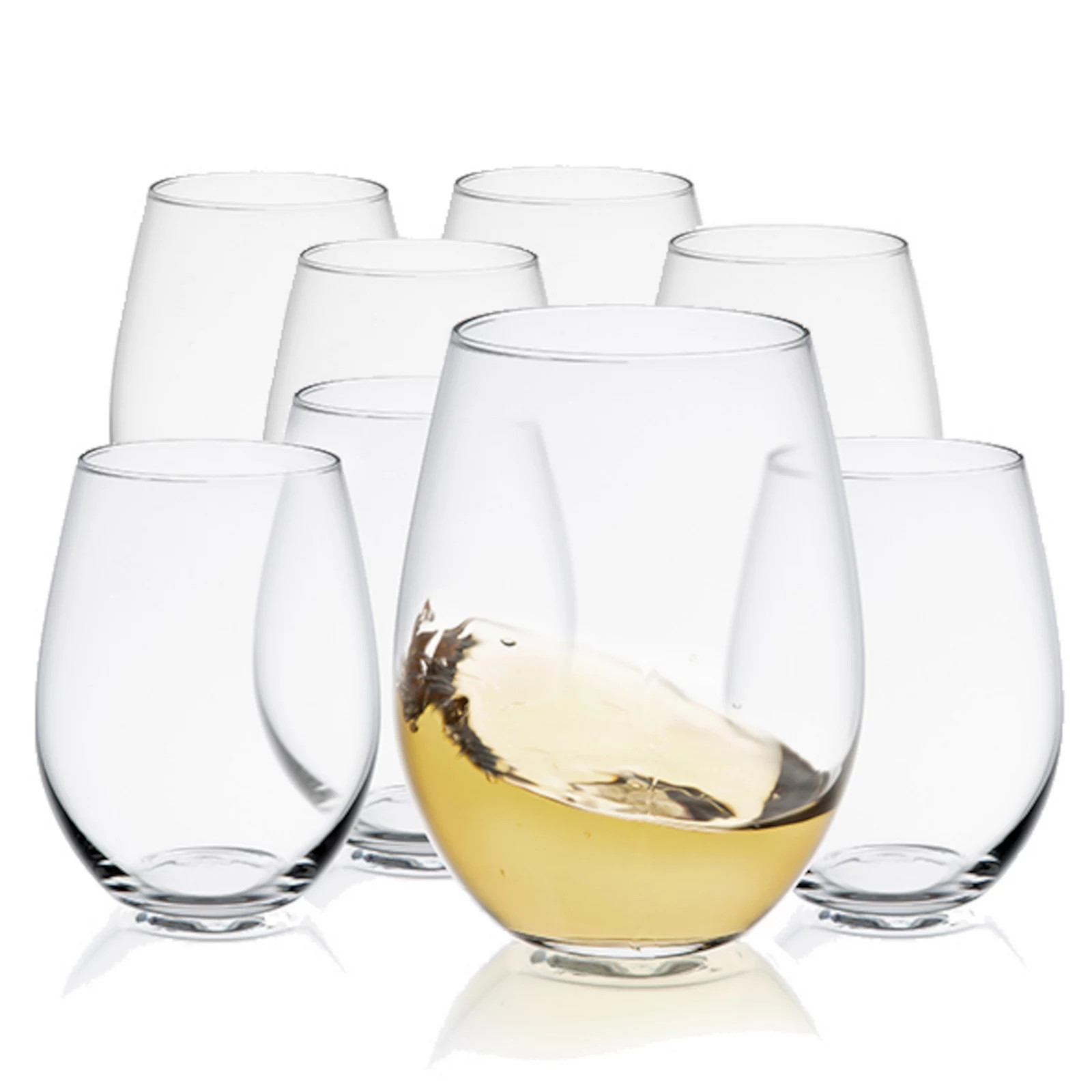 JoyJolt Spirits 8-pc. Stemless Crystal Wine Glass Set | Kohl's