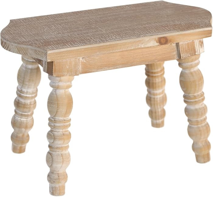 Wooden Bathroom Wood Foot Stool for Adults Kids, Bedside Step Planter Stool for Kitchen(Natural) | Amazon (US)