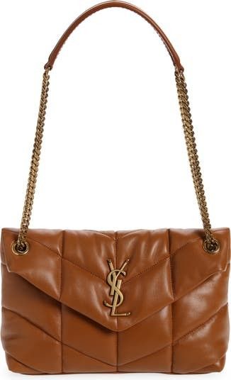 Small Loulou Leather Puffer Bag | Brown Bag | Camel Bag | YSL Bag | Fall Bags | Fall Handbags | Nordstrom